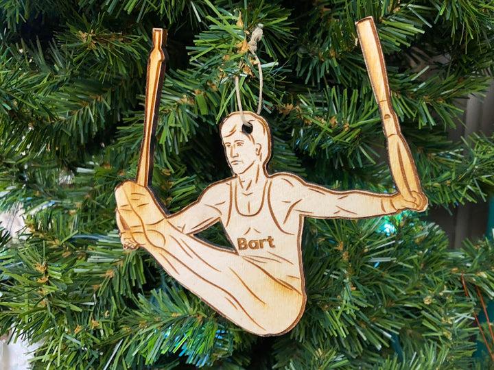 Rings Gymnast, handcrafted Christmas gift, Grande Place, Lancaster County PA