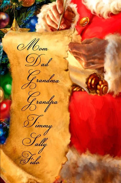 Personalized Lighted LED Art -- Santa’s List