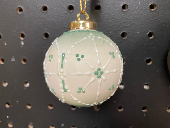 Red Poppies Porcelain Ornament