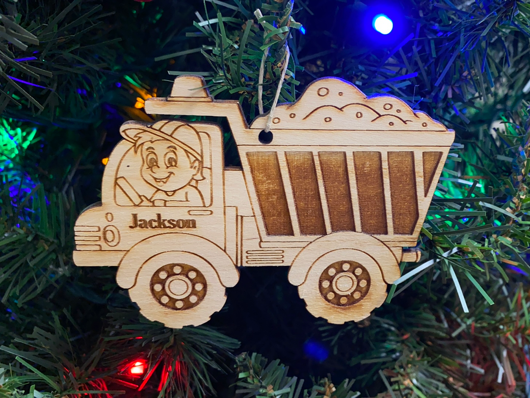 Dump Truck, handcrafted Christmas gift, Grande Place, Lancaster County PA