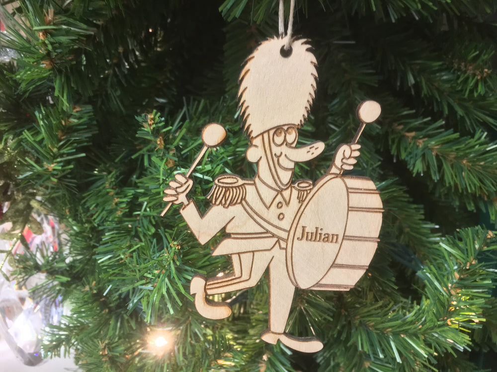 Drum Major 2 personalized Christmas ornament