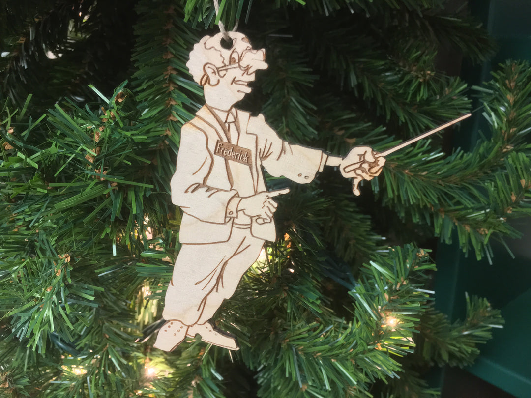 Conductor 4 personalized Christmas ornament
