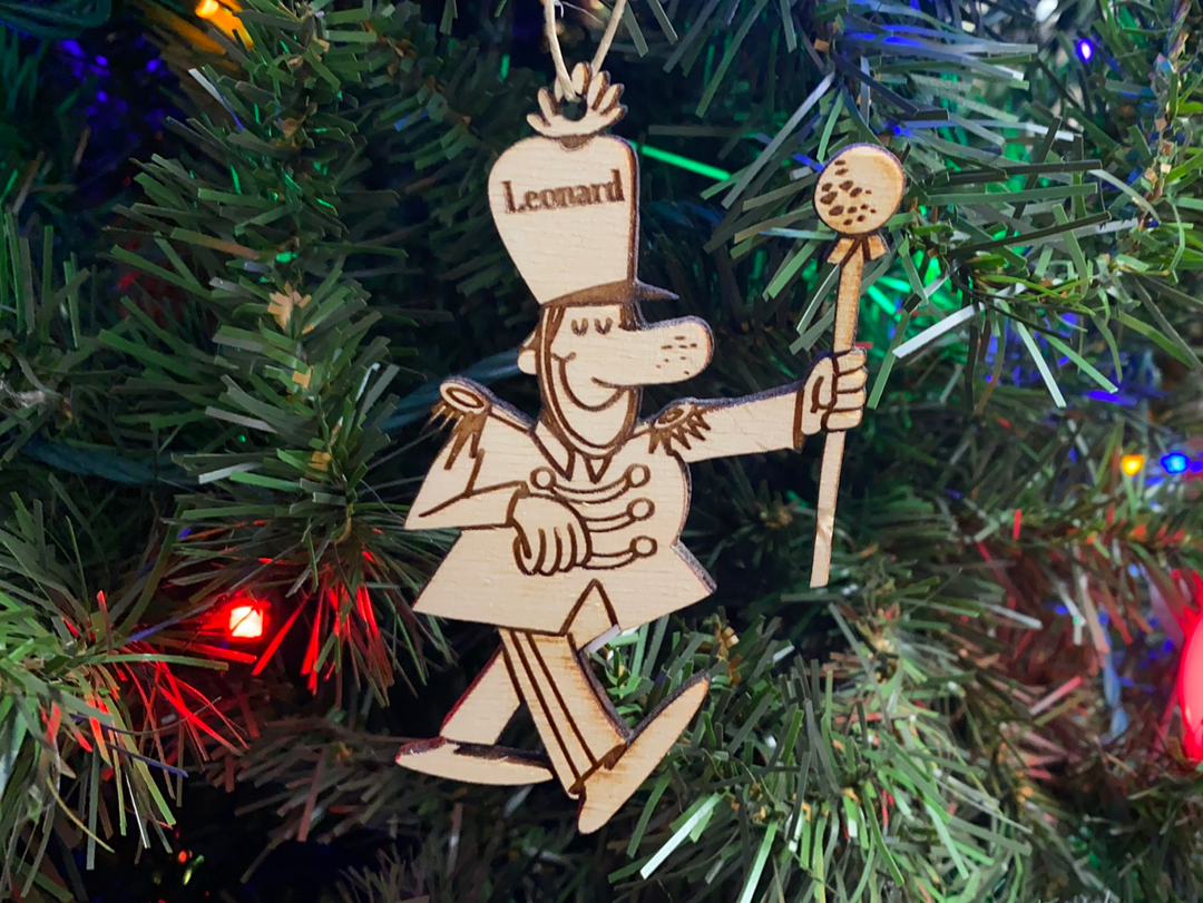 Drum Major 1 personalized Christmas ornament