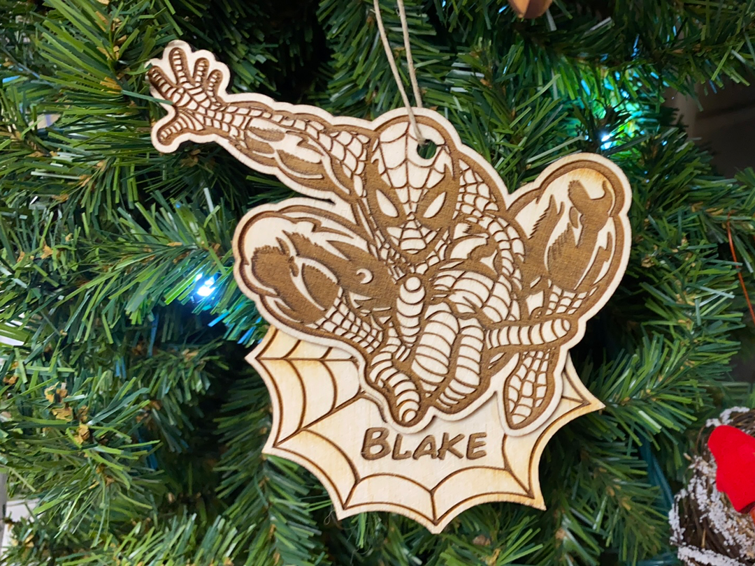 Spiderman 1, handcrafted Christmas gift, Grande Place, Lancaster County PA