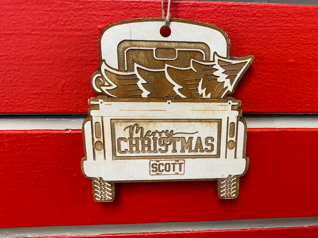 Vintage Pickup Truck Gift Card Holder