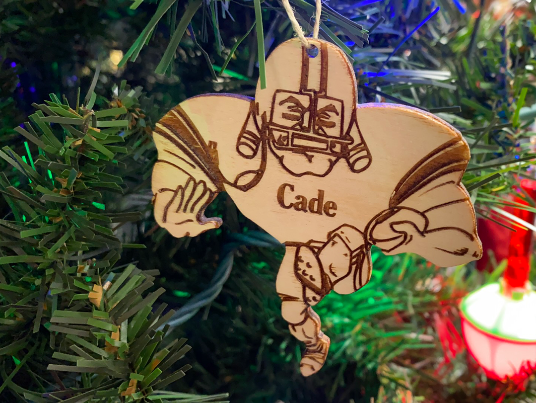 Football Player 4, handcrafted Christmas gift, Grande Place, Lancaster County PA