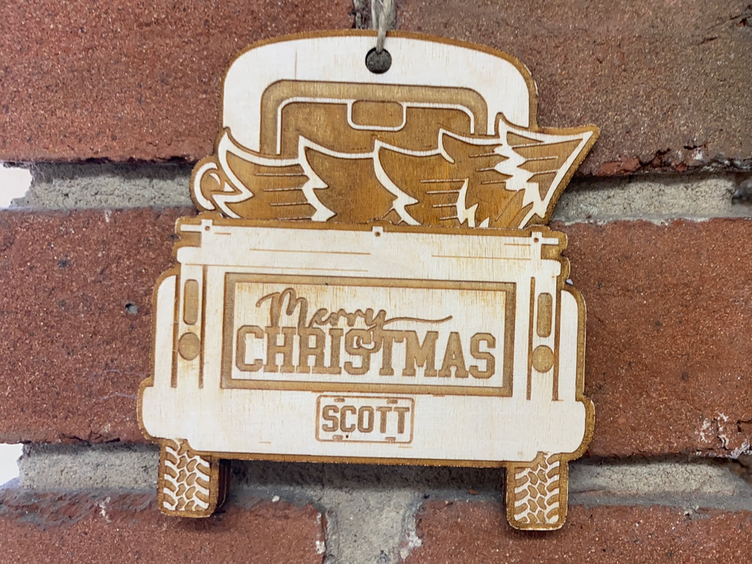 Vintage Pickup Truck Gift Card Holder