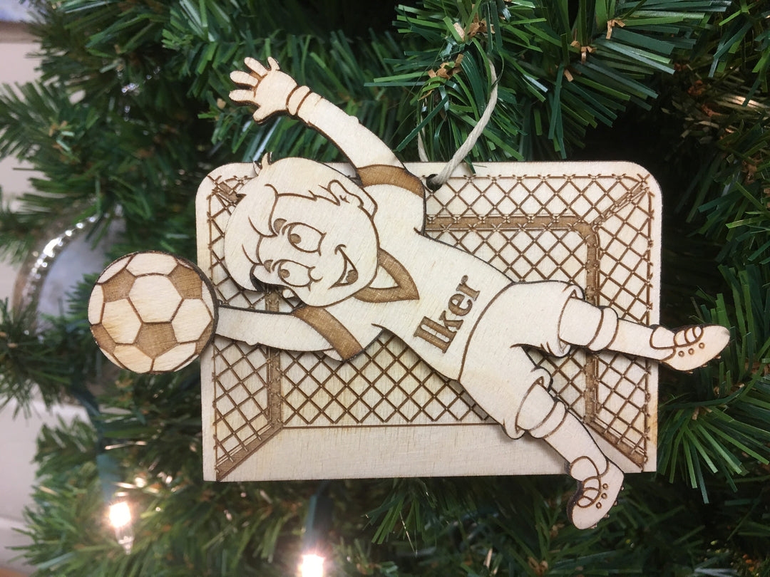 Soccer Goalie, handcrafted Christmas gift, Grande Place, Lancaster County PA