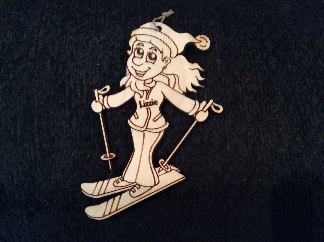 Skier 5, handcrafted Christmas gift, Grande Place, Lancaster County PA