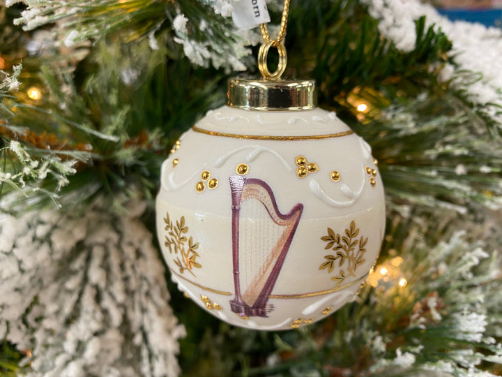 Victorian Music Instruments Porcelain Ornament