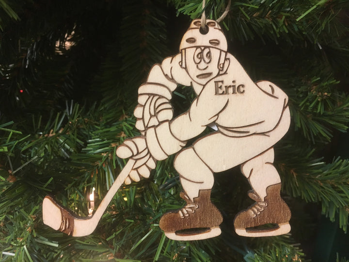 Ice Hockey 2 personalized Christmas ornament