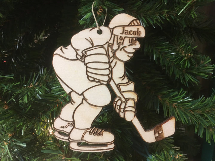 Ice Hockey 4 personalized Christmas ornament