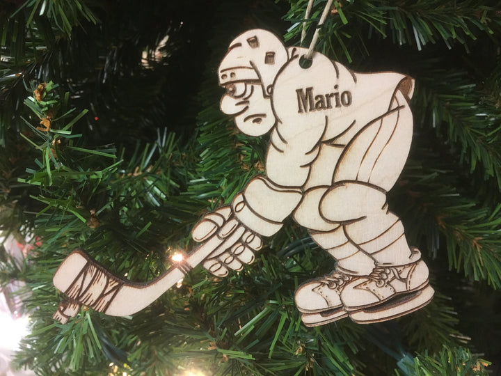 Ice Hockey 1 personalized Christmas ornament